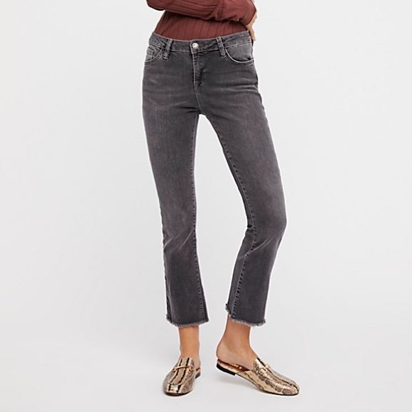 Free People straight cropped jeans - Picture 1 of 8